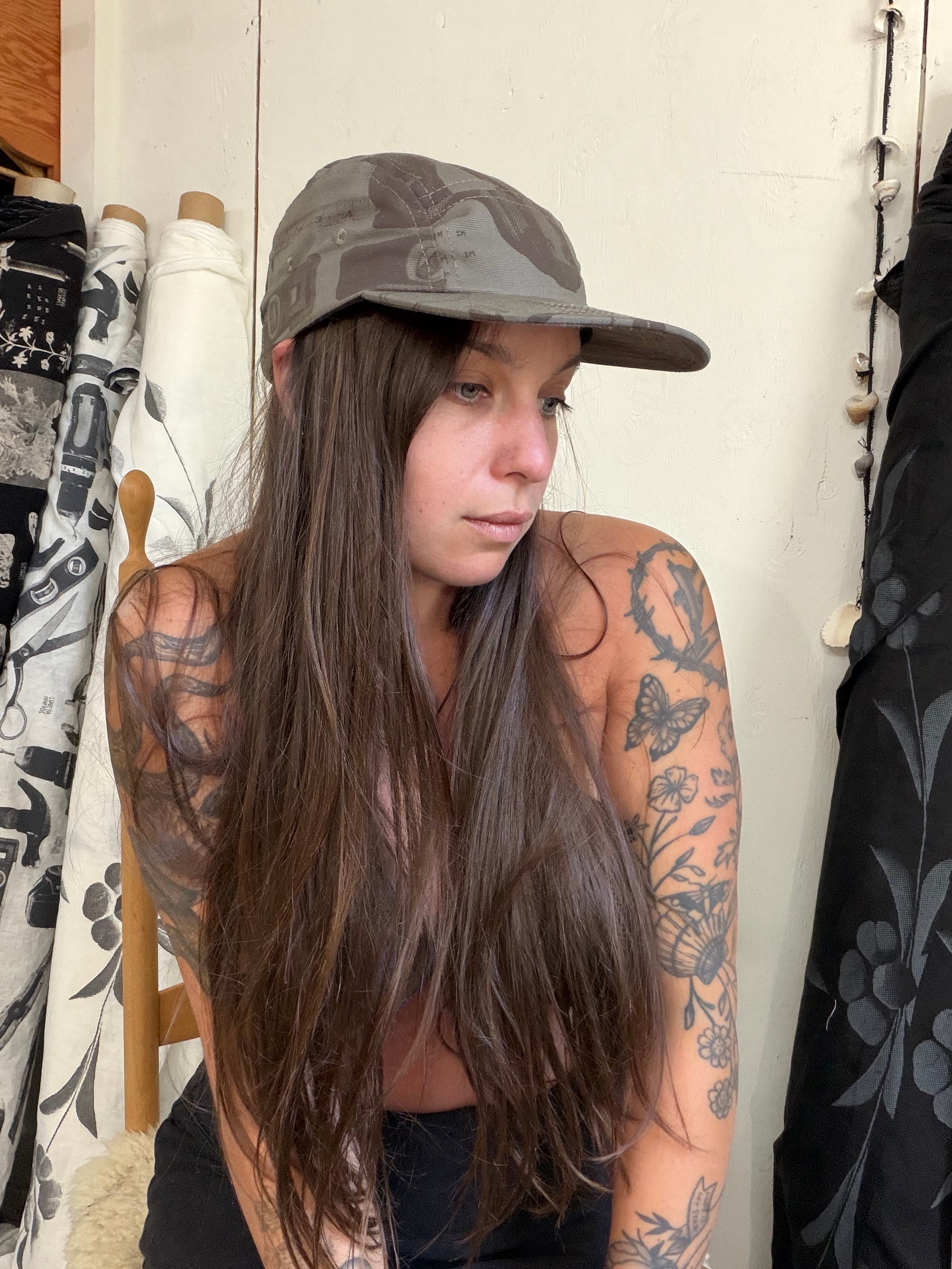 Grey Canvas Tool 5-Panel Cap