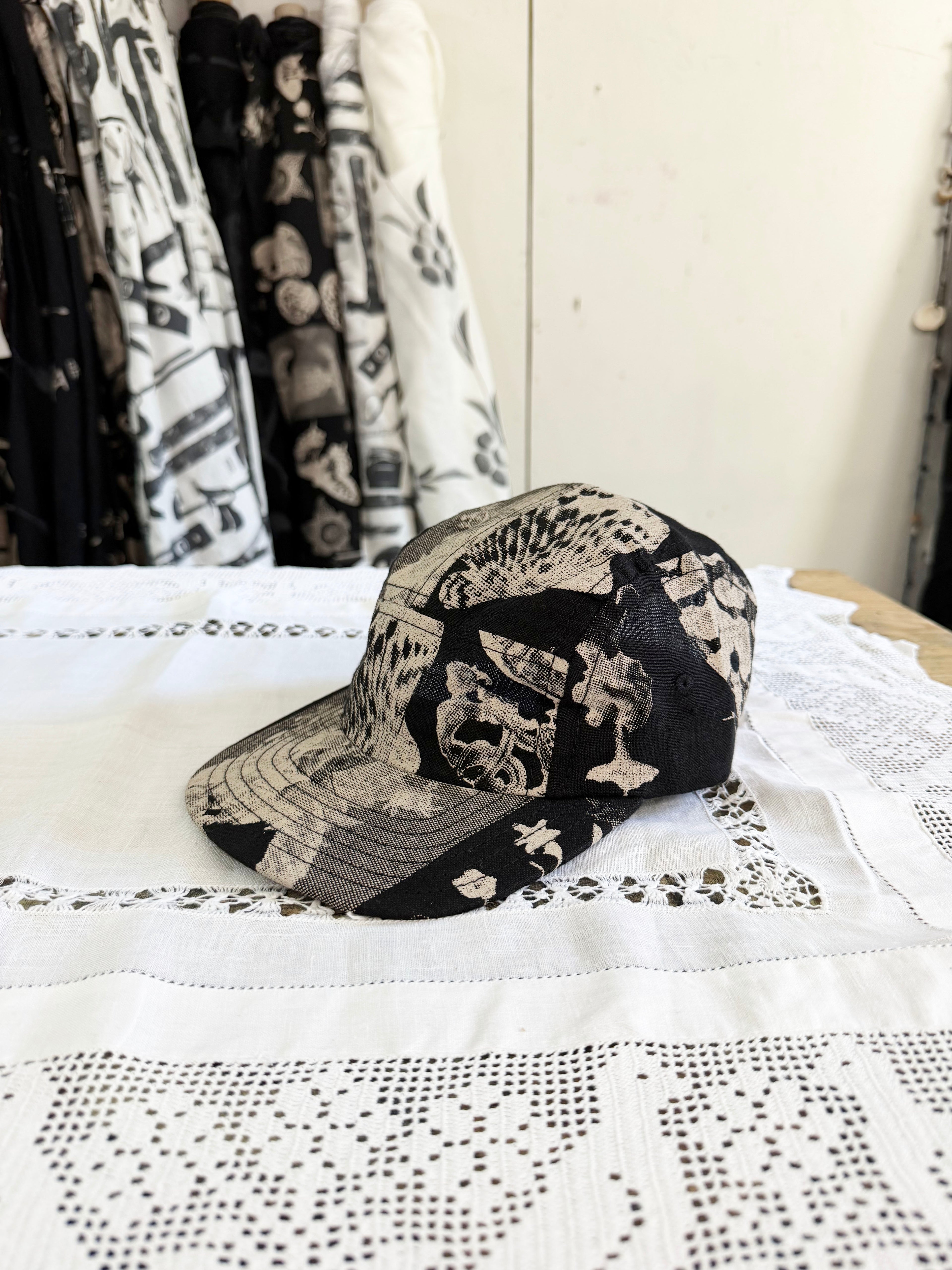 Dark Nature Linen 5-Panel Cap