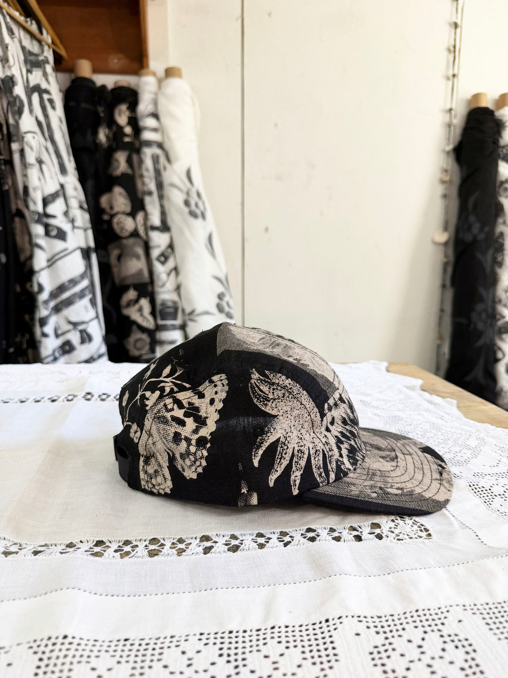 Dark Nature Linen 5-Panel Cap
