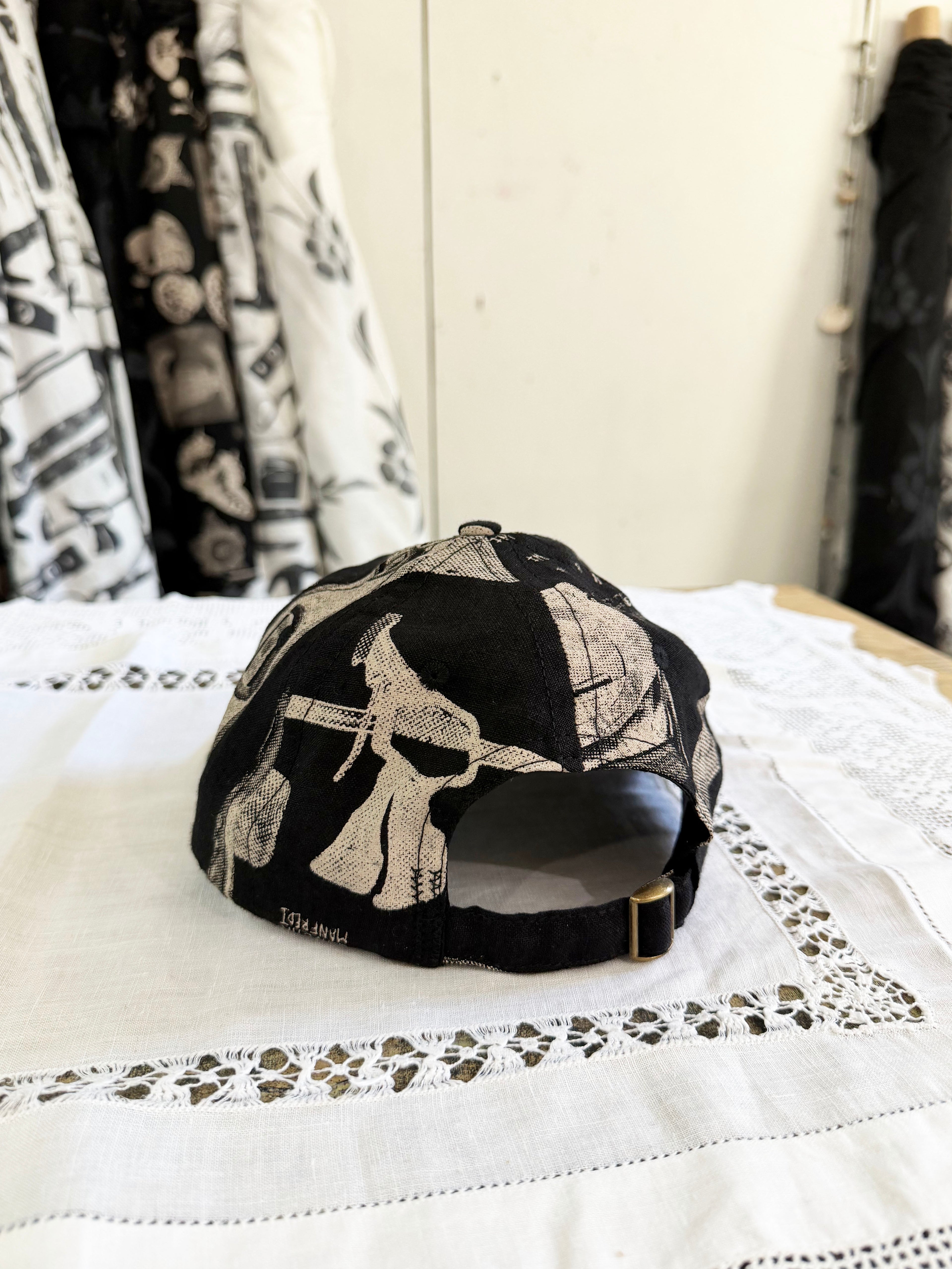 Dark Tool Linen Cap