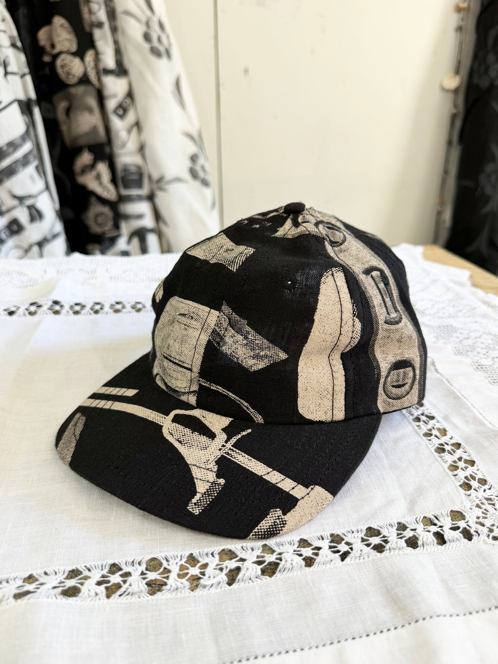 Dark Tool Linen Cap