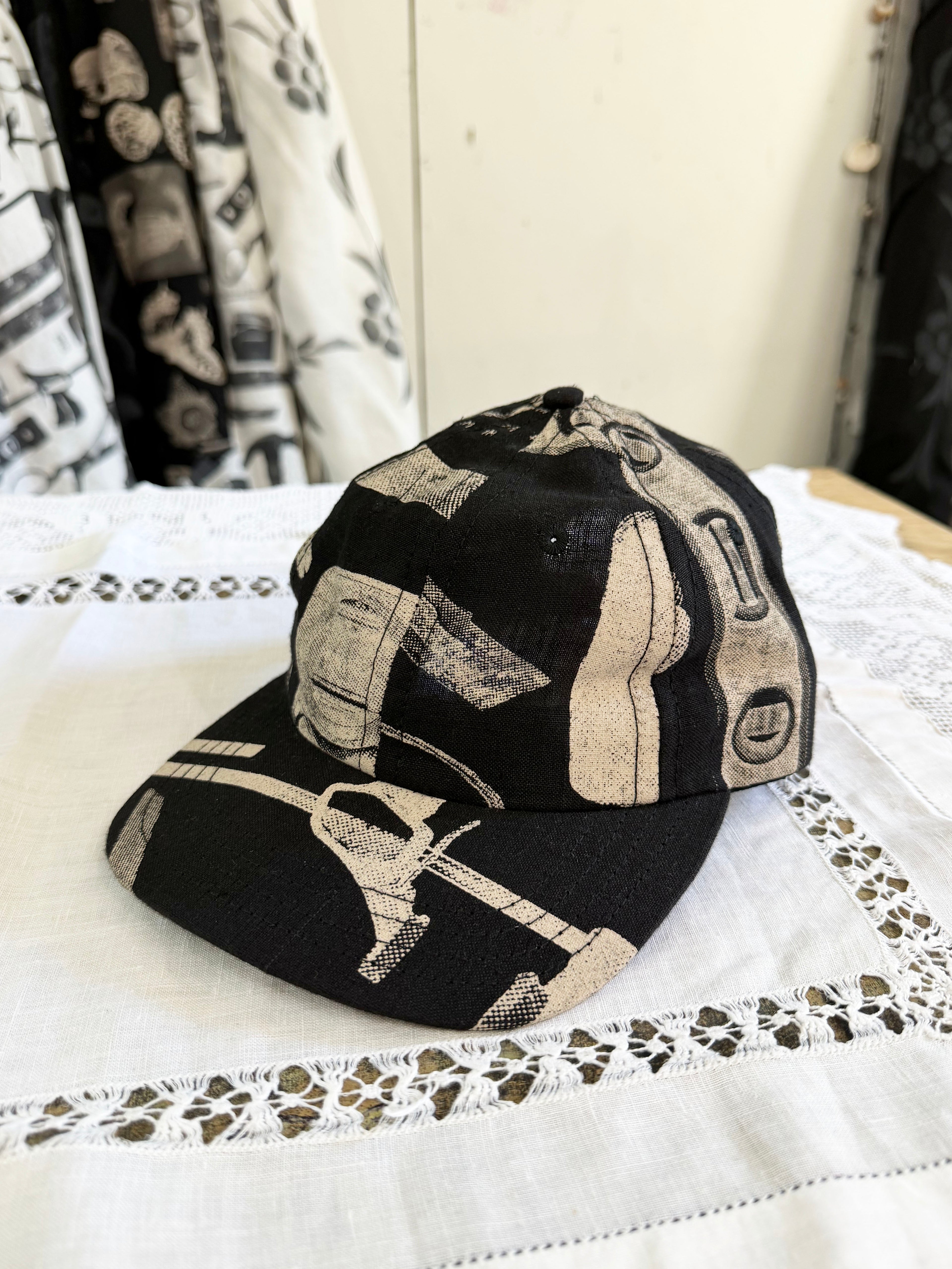 Dark Tool Linen Cap